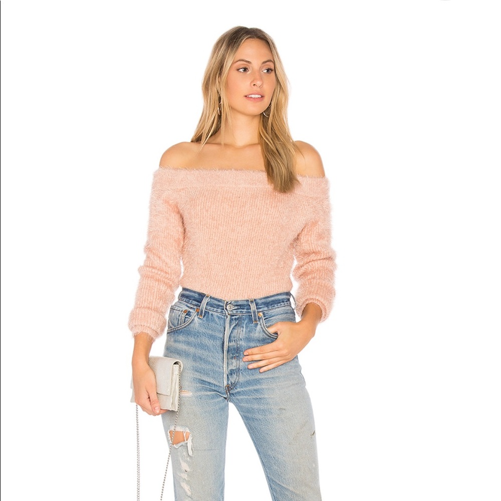 Minkpink Florentine Off Shoulder Sweater